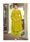 Nikhaar By Woodee Slub Rayon Kurti With Bottom Dupatta